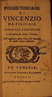 De Filicaia Vincenzio (1755)