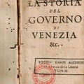 Storia del Governo di Venezia, Tomo Primo