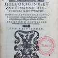 Libro dell’Origine et succesione dell’Imperio de’ Turchi
